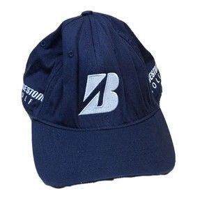 Bridgestone Golf Hat Cap Blue B330 Stretch Fit Sz Small Medium